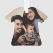 2枚パーソナライズされたの両面ファミリ オーナメント (裏面)