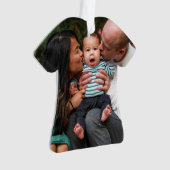 2枚パーソナライズされたの両面ファミリ オーナメント (正面)
