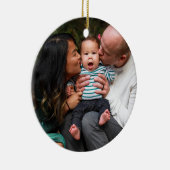 2枚パーソナライズされたの両面ファミリ セラミックオーナメント (右)
