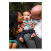 2枚パーソナライズされたの両面ファミリ テーブルナンバー (正面)