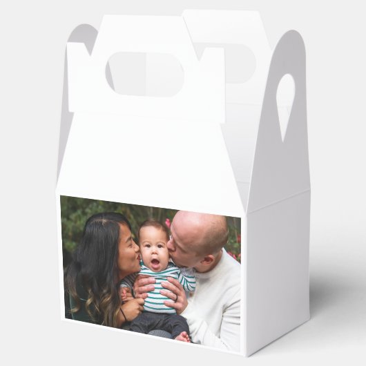 2枚パーソナライズされたの両面ファミリ フェイバーボックス (オープン)