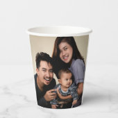2枚パーソナライズされたの両面ファミリ 紙コップ (裏面)