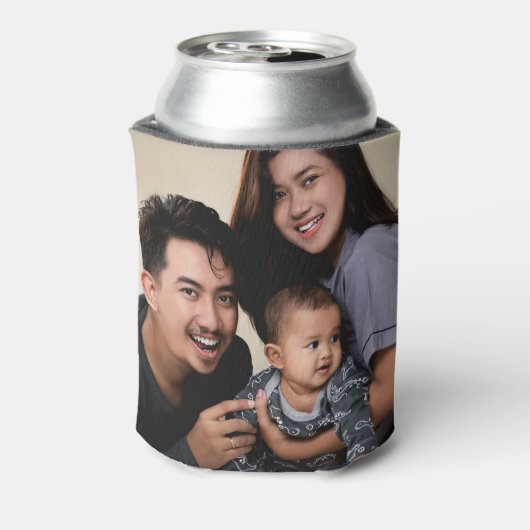 2枚パーソナライズされたの両面ファミリ 缶クーラー (缶裏面)