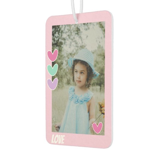 2枚パーソナライズされたの写真と2名 カーエアーフレッシュナー (左)