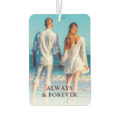 2枚パーソナライズされた写真 カーエアーフレッシュナー (裏面)