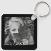 2枚フォトダブルテンプレートラブ文字メタルキー キーホルダー (裏面)