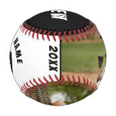 2枚フォトベースボールプレイヤー名番号チームブラック 野球ボール (裏面)