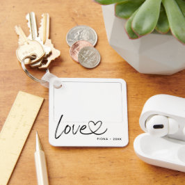 2枚モダンのフォトラブ キーホルダー