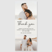 2枚モダンの写真が結婚ありがとう (正面)