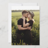 2枚モダンの写真結婚式招待状 招待状 (裏面)