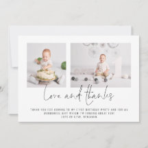 2枚モダンの写真誕生日愛と感謝してい