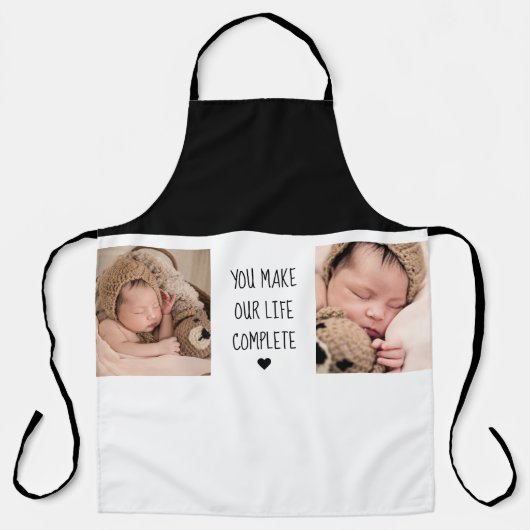 2枚モダンの写真 |私たちの生活を完成させる エプロン (正面)