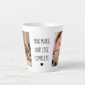 2枚モダンの写真 |私たちの生活を完成させる カフェラテマグ (正面)