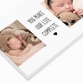 2枚モダンの写真 |私たちの生活を完成させる キャンバスプリント