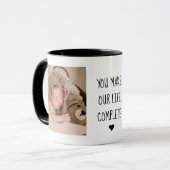 2枚モダンの写真 |私たちの生活を完成させる マグカップ (正面左)