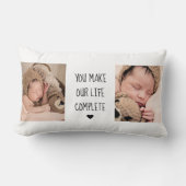 2枚モダンの写真 |私たちの生活を完成させる ランバークッション (正面)