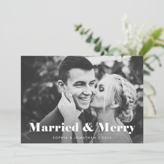 2枚モダンの文字 | 結婚したとメリー シーズンカード (スタンド正面)