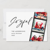 2枚モダンミニマル写真Joyful Christmas red (正面)