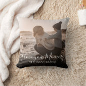 2枚モダン写真 | I Love You Mommy |パーソナライズされた | クッション (ブランケット)