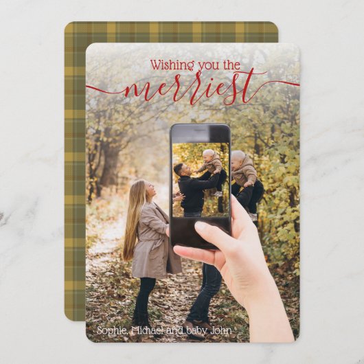 2枚ユニークの写真 – INセル写真の休日の願い (正面/裏面)