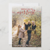 2枚ユニークの写真 – INセル写真の休日の願い 招待状 (正面)