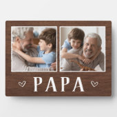 2枚素朴のフォトパパグランドパ フォトプラーク (正面)