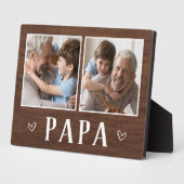 2枚素朴のフォトパパグランドパ フォトプラーク (側面)