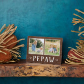 2枚素朴のフォトピポーじいん波 フォトプラーク (側面)