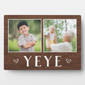 2枚素朴の写真イェーグランパ フォトプラーク (正面)