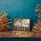 2枚素朴の写真イェーグランパ フォトプラーク (側面)