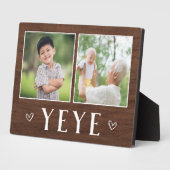 2枚素朴の写真イェーグランパ フォトプラーク (側面)