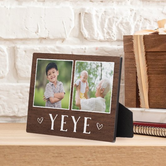 2枚素朴の写真イェーグランパ フォトプラーク