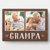 2枚素朴の写真グランパグランドパ フォトプラーク (正面)