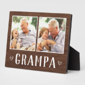 2枚素朴の写真グランパグランドパ フォトプラーク (側面)