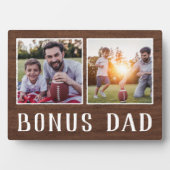 2枚素朴の写真ボーナスパパ義父 フォトプラーク (正面)