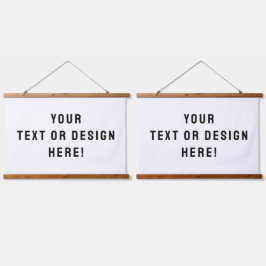 2枚組オーダーメイド水平ハンギングタペストリー 吊り下げ型タペストリー