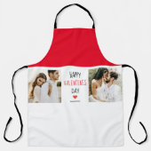2枚 | Happy Valentines Day |カップルのギフト エプロン (正面)