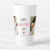 2枚 | Happy Valentines Day |カップルのギフト カフェラテマグ (正面)