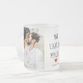 2枚 | Happy Valentines Day |ロマンチックな引用文 フロストグラスマグカップ (正面左)