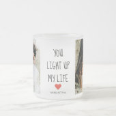 2枚 | Happy Valentines Day |ロマンチックな引用文 フロストグラスマグカップ (中央)