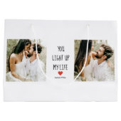 2枚 | Happy Valentines Day |ロマンチックな引用文 ラージペーパーバッグ (裏面)