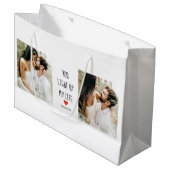 2枚 | Happy Valentines Day |ロマンチックな引用文 ラージペーパーバッグ (正面アングル)