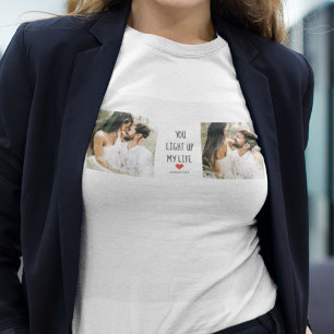 2枚 Happy Valentines Day ロマンチックな引用文 Tシャツ