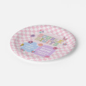 2桁のパッ名門私立校風のチ10th誕生日パーティー ペーパープレート (アングル)