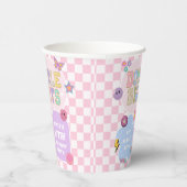 2桁のパッ名門私立校風のチ10th誕生日パーティー 紙コップ (右)