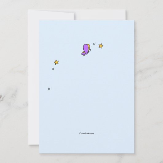 2桁の誕生日招待状 招待状 (裏面)