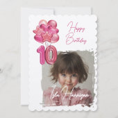 2桁の誕生日Bash 招待状 (裏面)