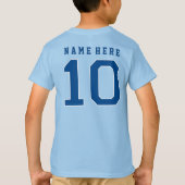 2桁パーソナライズされたのクラブ#10誕生日ティー Tシャツ (裏面)