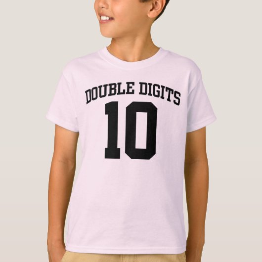 2桁パーソナライズされた#10誕生日T型 Tシャツ (正面)