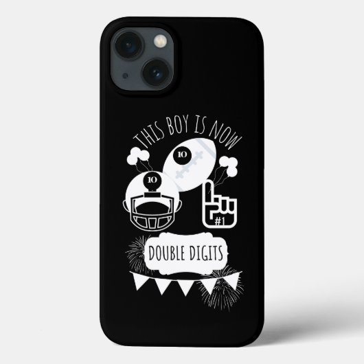 2桁10番ハッピーバースデー少年野球 Case-Mate iPhoneケース (裏面)
